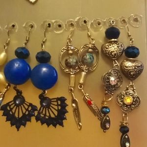 Handmade beaded earrings and bracelets